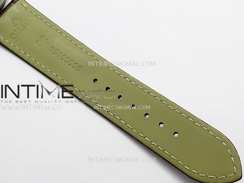 De Ville Prestige Real PR SS ZF 1:1 Best Edition White Dial Gold Marker Brown leather strap MIYOTA 9015