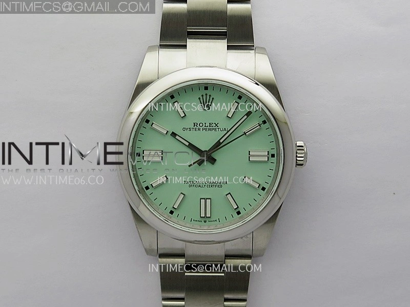 Oyster Perpetual 124300 41mm SS BP 1:1 Best Edition 2025 Mint Green Dial On SS Bracelet