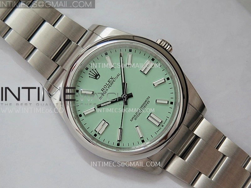 Oyster Perpetual 124300 41mm SS BP 1:1 Best Edition 2025 Mint Green Dial On SS Bracelet