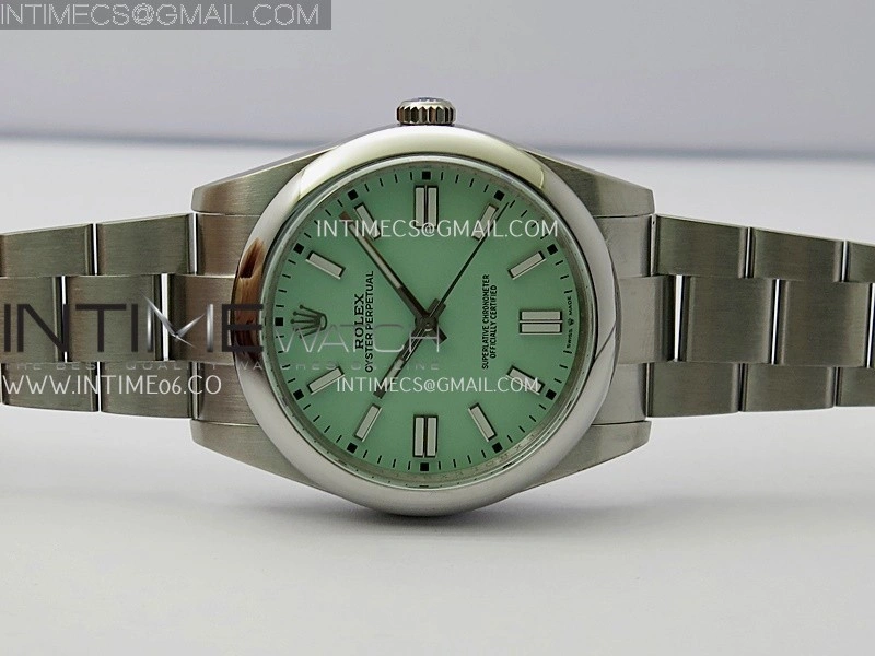 Oyster Perpetual 124300 41mm SS BP 1:1 Best Edition 2025 Mint Green Dial On SS Bracelet