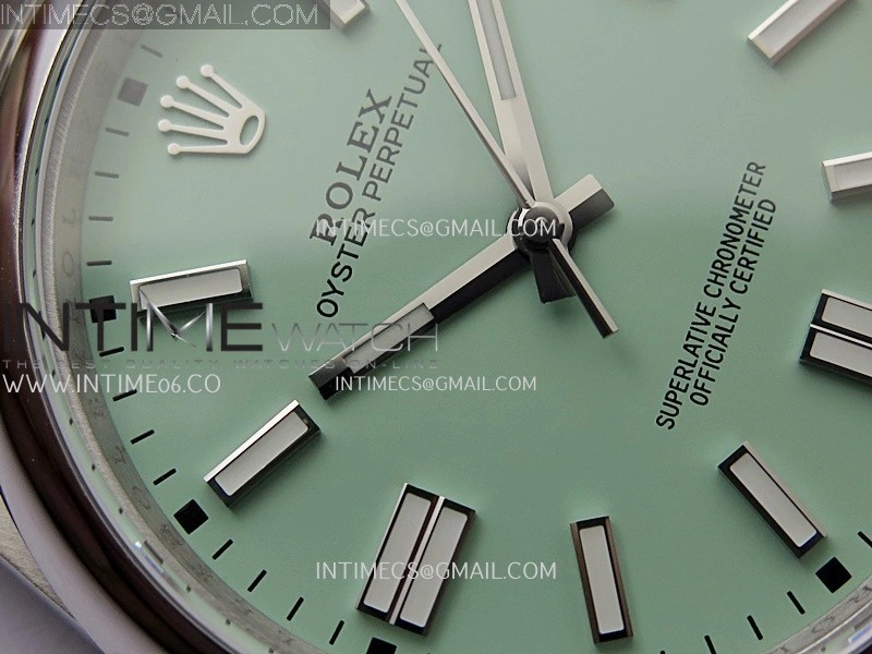 Oyster Perpetual 124300 41mm SS BP 1:1 Best Edition 2025 Mint Green Dial On SS Bracelet