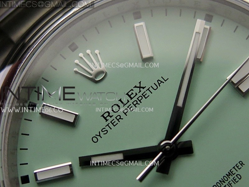 Oyster Perpetual 124300 41mm SS BP 1:1 Best Edition 2025 Mint Green Dial On SS Bracelet