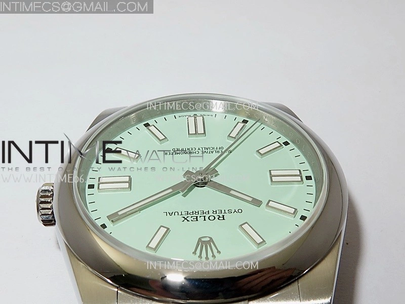 Oyster Perpetual 124300 41mm SS BP 1:1 Best Edition 2025 Mint Green Dial On SS Bracelet