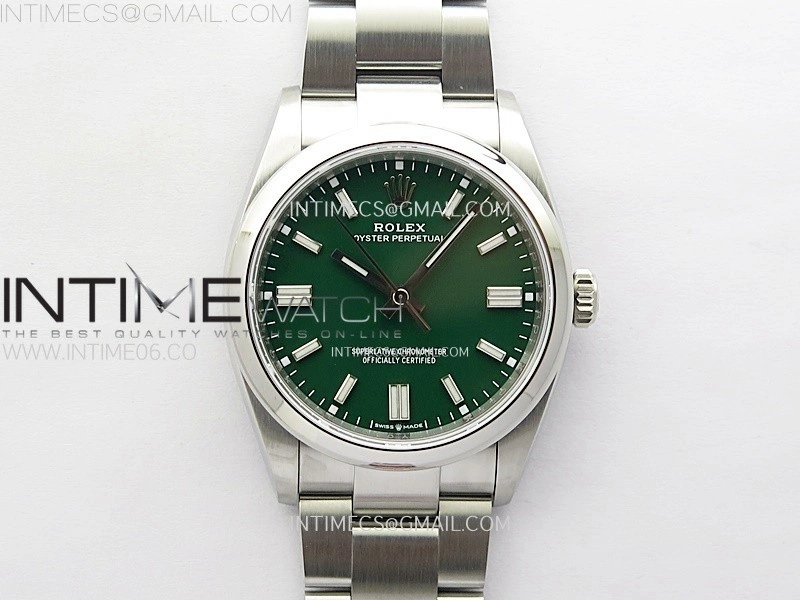 Oyster Perpetual 36mm 126000 904L VSF 1:1 Best Edition Green Dial on SS Bracelet VS3230