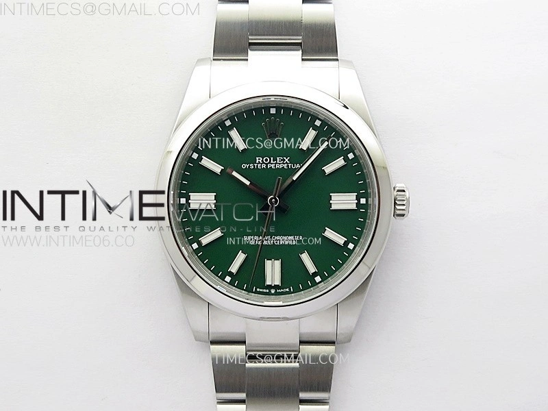 Oyster Perpetual 41mm 124300 904L VSF 1:1 Best Edition Green Dial on SS Bracelet VS3230