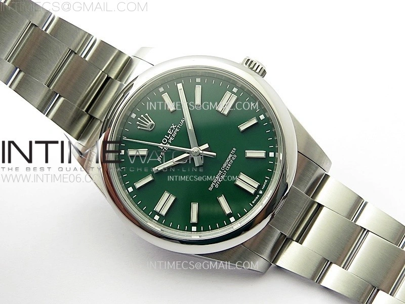 Oyster Perpetual 41mm 124300 904L VSF 1:1 Best Edition Green Dial on SS Bracelet VS3230