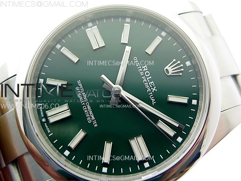 Oyster Perpetual 41mm 124300 904L VSF 1:1 Best Edition Green Dial on SS Bracelet VS3230