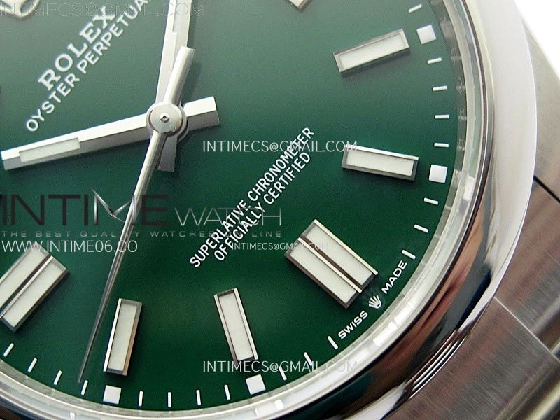 Oyster Perpetual 41mm 124300 904L VSF 1:1 Best Edition Green Dial on SS Bracelet VS3230