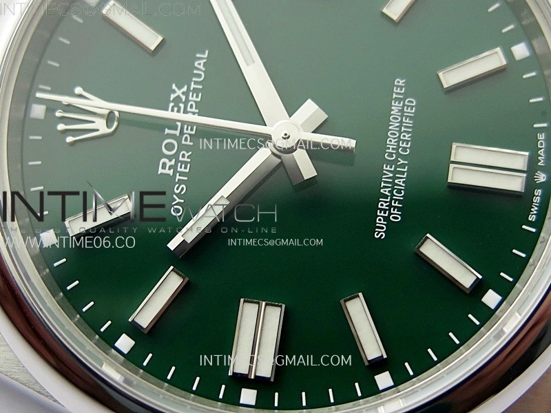 Oyster Perpetual 41mm 124300 904L VSF 1:1 Best Edition Green Dial on SS Bracelet VS3230