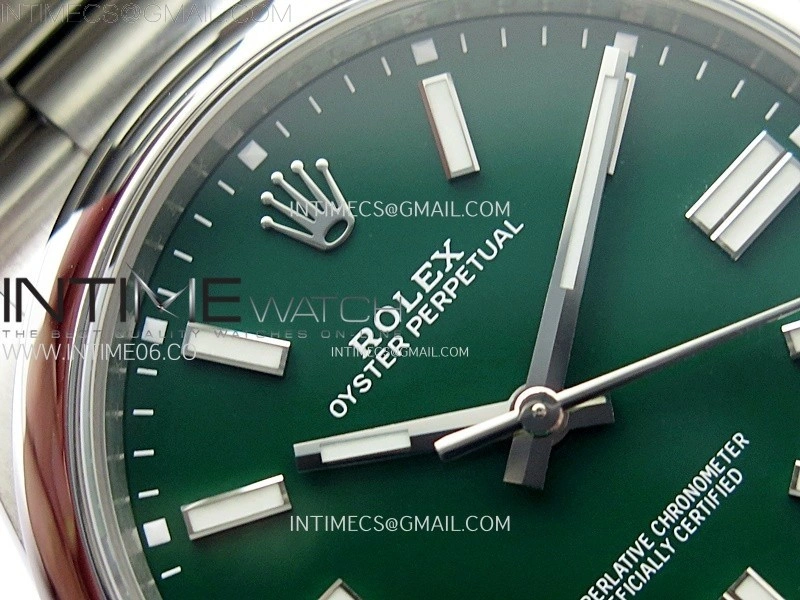 Oyster Perpetual 41mm 124300 904L VSF 1:1 Best Edition Green Dial on SS Bracelet VS3230