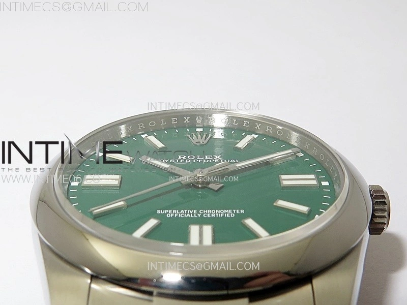 Oyster Perpetual 41mm 124300 904L VSF 1:1 Best Edition Green Dial on SS Bracelet VS3230