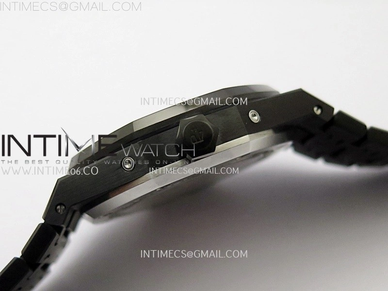Royal Oak 41mm Perpetual Calendar 26579CE Black SS BBS Best Edition On Black SS Bracelet A5134