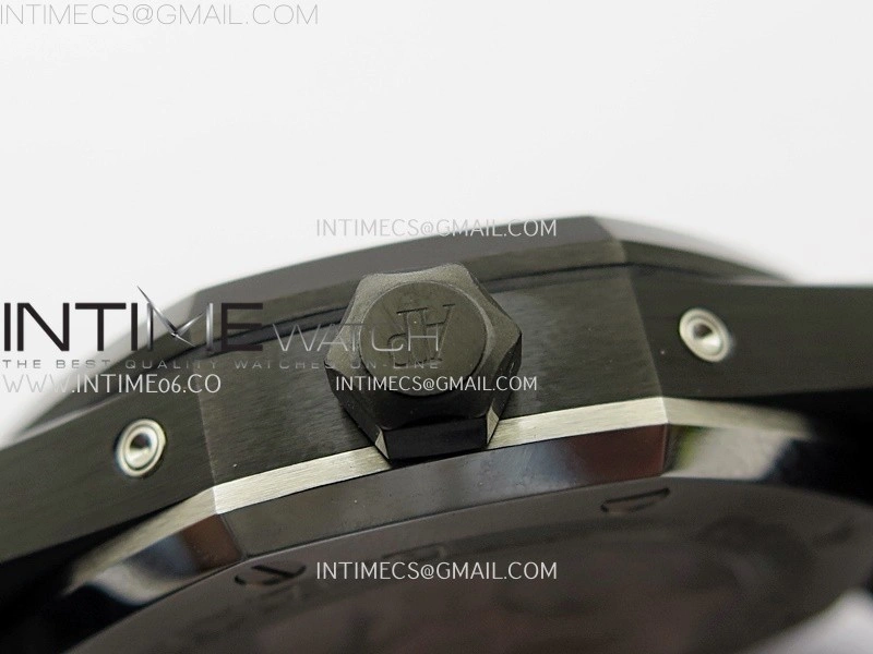 Royal Oak 41mm Perpetual Calendar 26579CE Black SS BBS Best Edition On Black SS Bracelet A5134