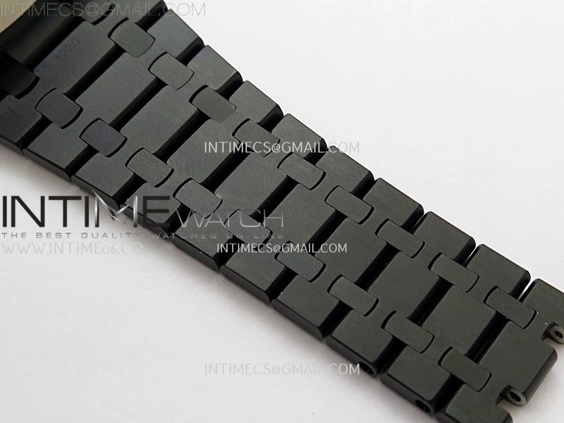 Royal Oak 41mm Perpetual Calendar 26579CE Black SS BBS Best Edition On Black SS Bracelet A5134
