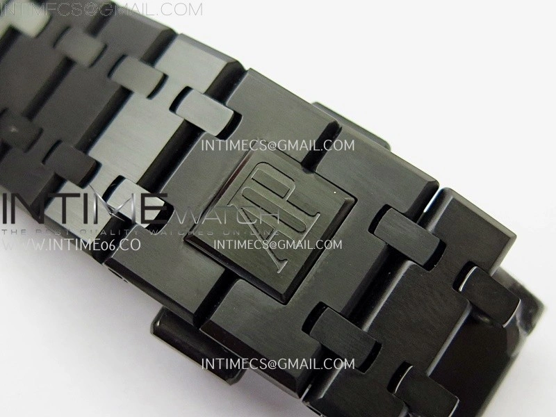 Royal Oak 41mm Perpetual Calendar 26579CE Black SS BBS Best Edition On Black SS Bracelet A5134