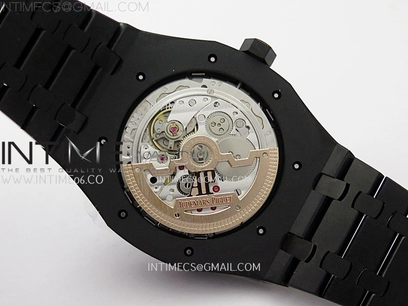 Royal Oak 41mm Perpetual Calendar 26579CE Black SS BBS Best Edition On Black SS Bracelet A5134