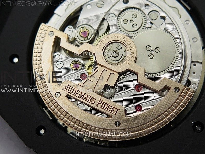 Royal Oak 41mm Perpetual Calendar 26579CE Black SS BBS Best Edition On Black SS Bracelet A5134