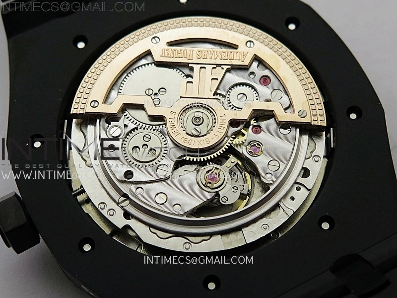 Royal Oak 41mm Perpetual Calendar 26579CE Black SS BBS Best Edition On Black SS Bracelet A5134
