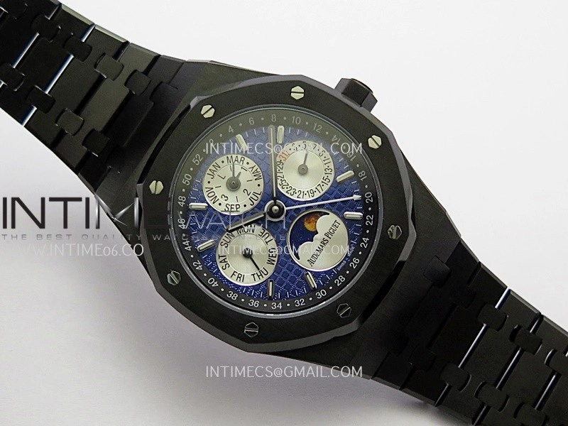 Royal Oak 41mm Perpetual Calendar 26579CE PVD BBS Best Edition Blue Dial On PVD Bracelet A5134