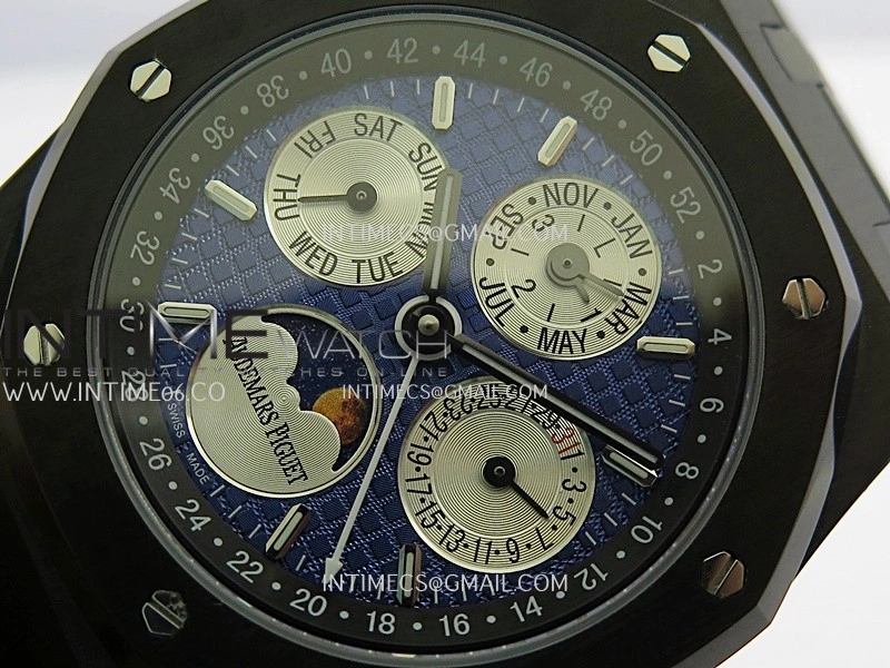 Royal Oak 41mm Perpetual Calendar 26579CE PVD BBS Best Edition Blue Dial On PVD Bracelet A5134