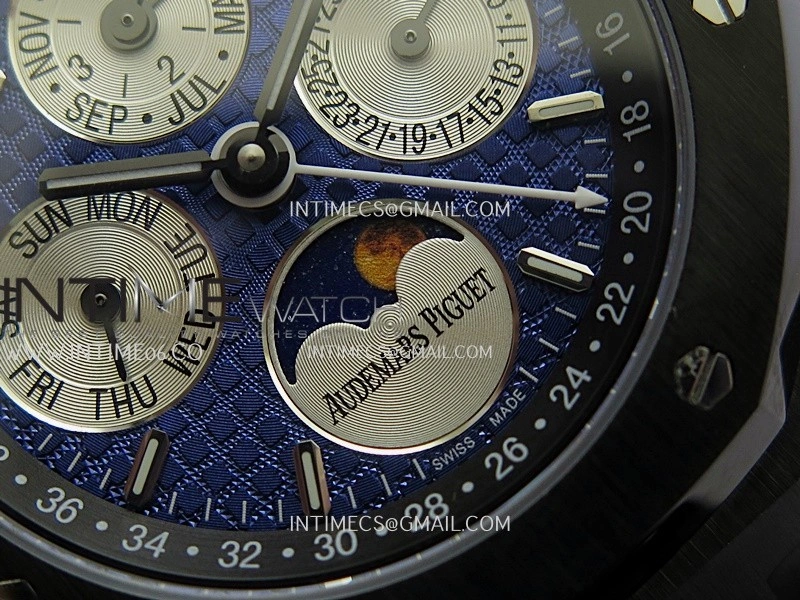 Royal Oak 41mm Perpetual Calendar 26579CE PVD BBS Best Edition Blue Dial On PVD Bracelet A5134