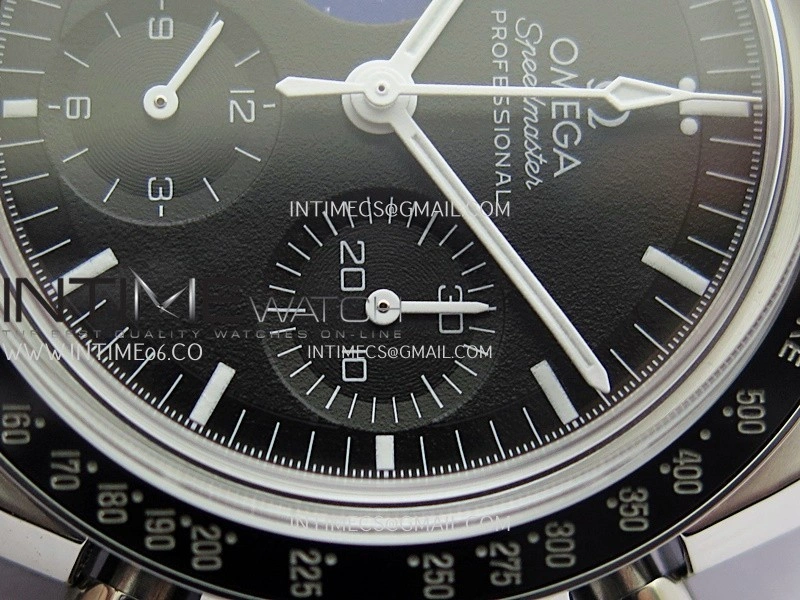 Speedmaster Professional Blue Snoopy SS N1F 1:1 Best Edition Black Dial On SS Bracelet A3861