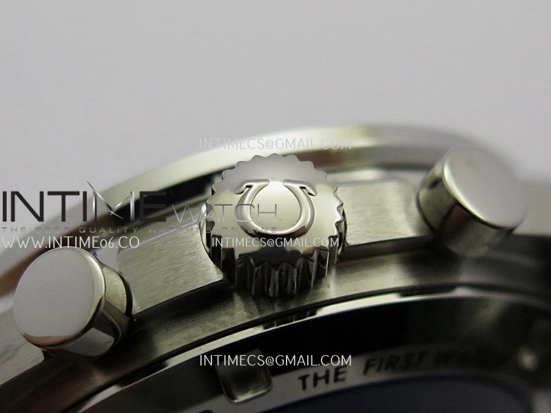 Speedmaster Professional Blue Snoopy SS N1F 1:1 Best Edition Black Dial On SS Bracelet A3861