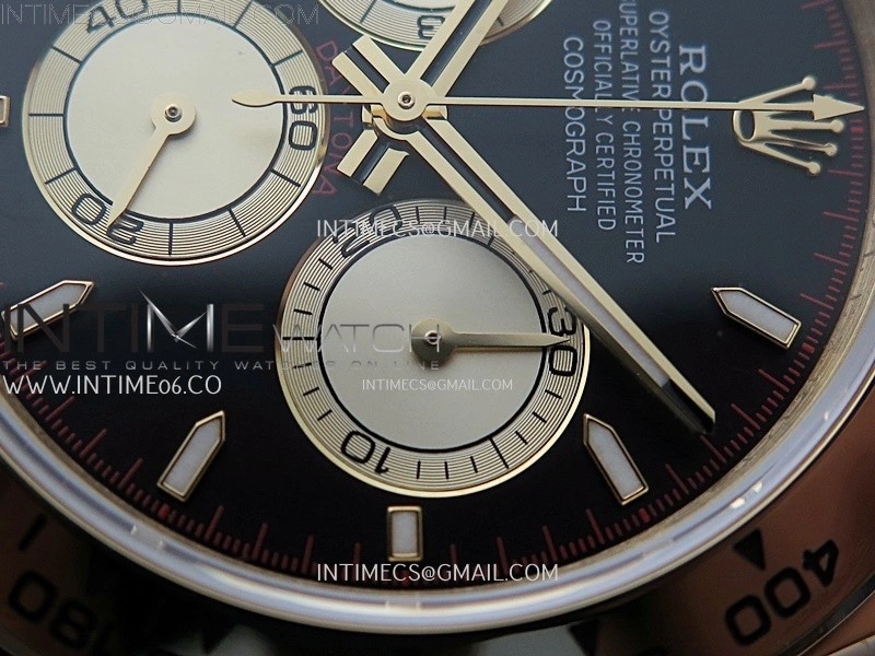 Daytona 126508 Gain Weight YG QF 1:1 Best Edition Black Dial YG Subdial Stick Markers on YG Bracelet SH4131 V6