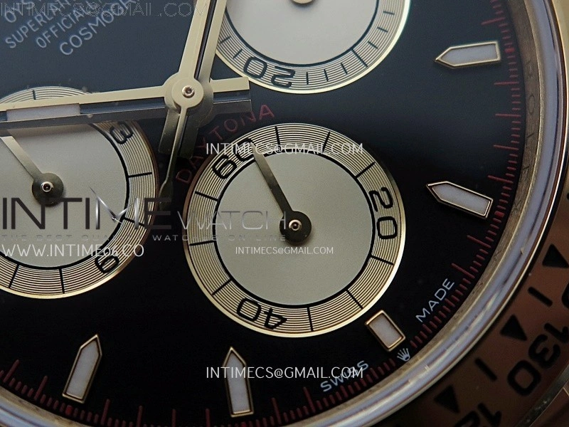 Daytona 126508 Gain Weight YG QF 1:1 Best Edition Black Dial YG Subdial Stick Markers on YG Bracelet SH4131 V6