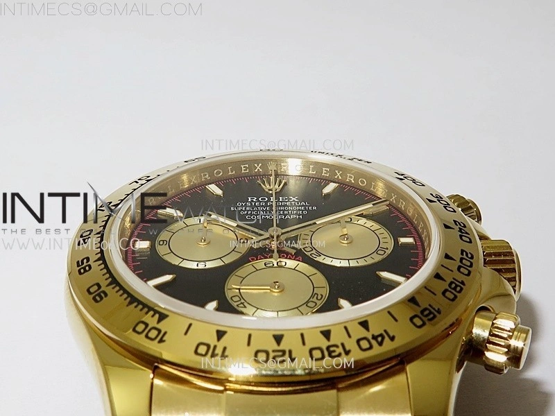 Daytona 126508 Gain Weight YG QF 1:1 Best Edition Black Dial YG Subdial Stick Markers on YG Bracelet SH4131 V6