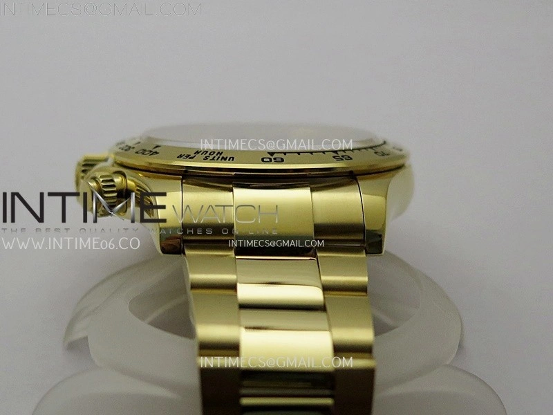Daytona 126508 Gain Weight YG QF 1:1 Best Edition Black Dial YG Subdial Stick Markers on YG Bracelet SH4131 V6