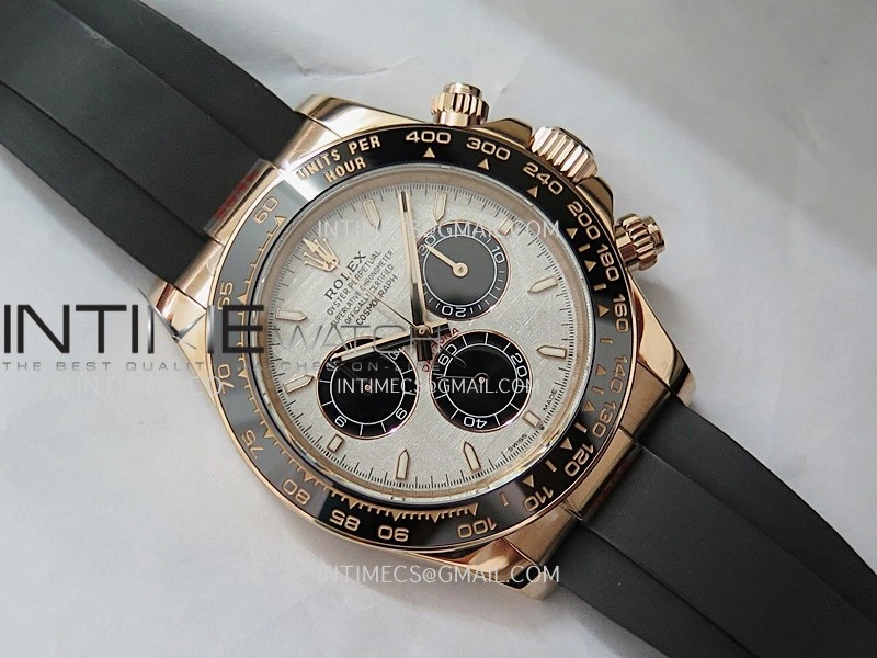 Daytona 126515 Gain Weight V11 QF 1:1 Best Edition Real Meteorite Dial Stick Markers On Oysterflex Strap SH4131