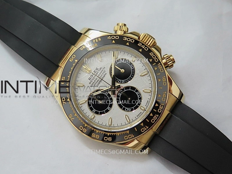 Daytona 126518 Gain Weight V11 QF 1:1 Best Edition Real Meteorite Dial Stick Markers On Oysterflex Strap SH4131