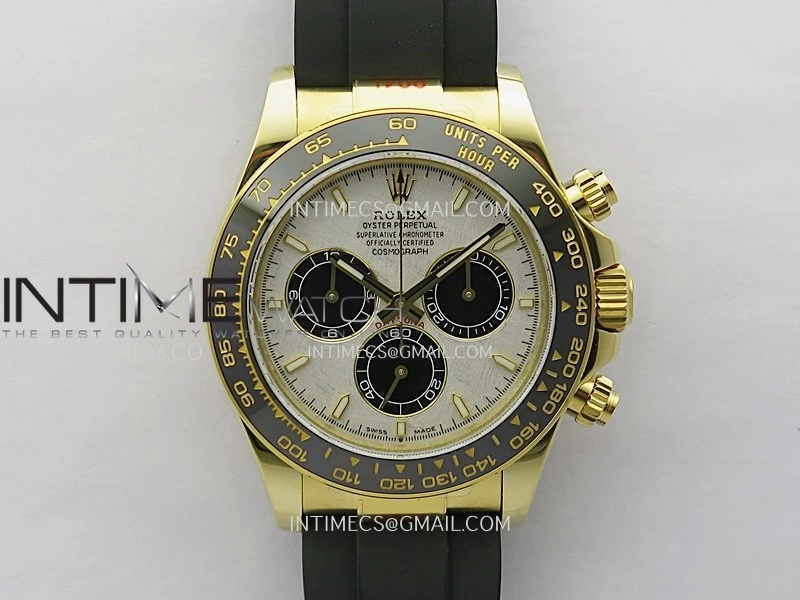 Daytona 126518 Gain Weight V11 QF 1:1 Best Edition Real Meteorite Dial Stick Markers On Oysterflex Strap SH4131