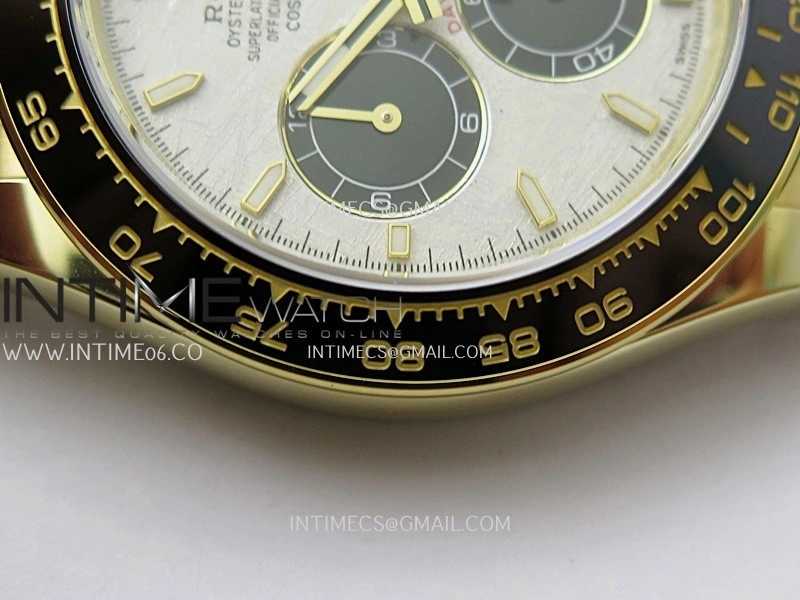 Daytona 126518 Gain Weight V11 QF 1:1 Best Edition Real Meteorite Dial Stick Markers On Oysterflex Strap SH4131