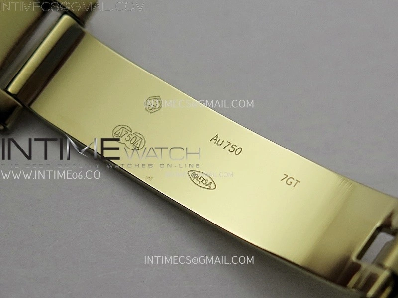 Day Date 228238 40mm 904L YG QF Gain Weight Green Gradient Dial Roman Markers on YG President Bracelet A2836