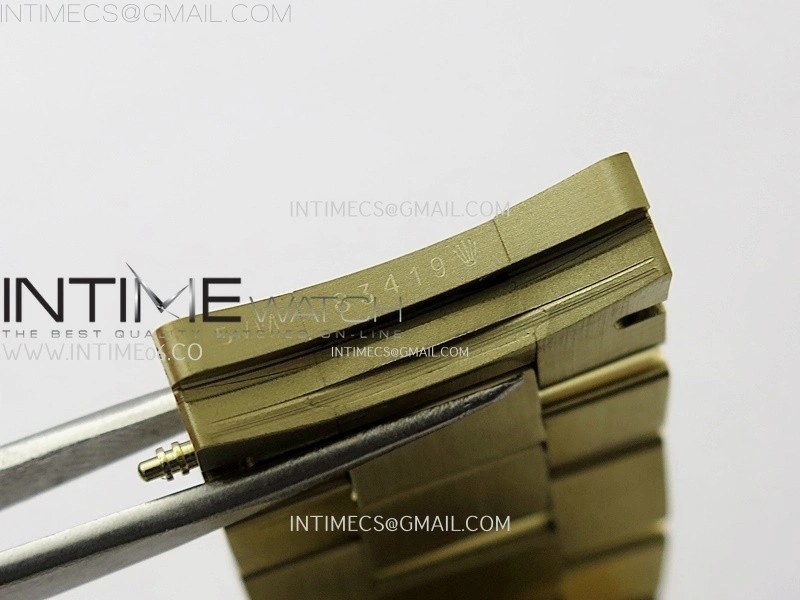 Day Date 228238 40mm 904L YG QF Gain Weight Green Gradient Dial Roman Markers on YG President Bracelet A2836