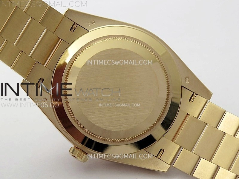 Day Date 228235 40mm 904L RG 1:1 AR+F Best Edition Green Dial Roman Markers on RG President Bracelet SA3255