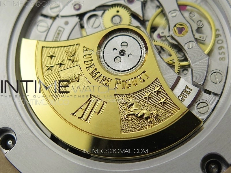 Royal Oak 41mm 15400 RG APSF 1:1 Best Edition Black Textured Dial on RG Bracelet A3120 Super Clone V3