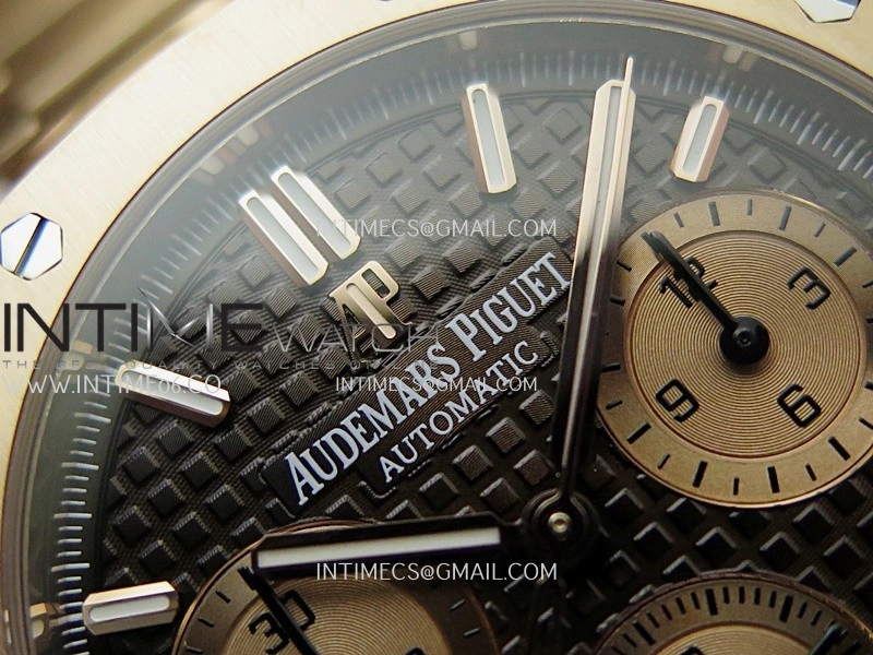 Royal Oak Chrono 26240OR RG APSF 1:1 Best Edition Brown Dial RG Subdial On RG Bracelet SA4401 Super Clone