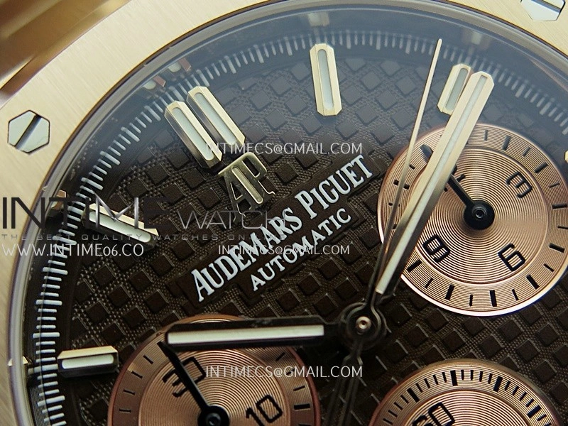 Royal Oak Chrono 26240 RG Gain Weight V2 DDF 1:1 Best Edition Brown Dial RG Bracelet Super Clone DD4401
