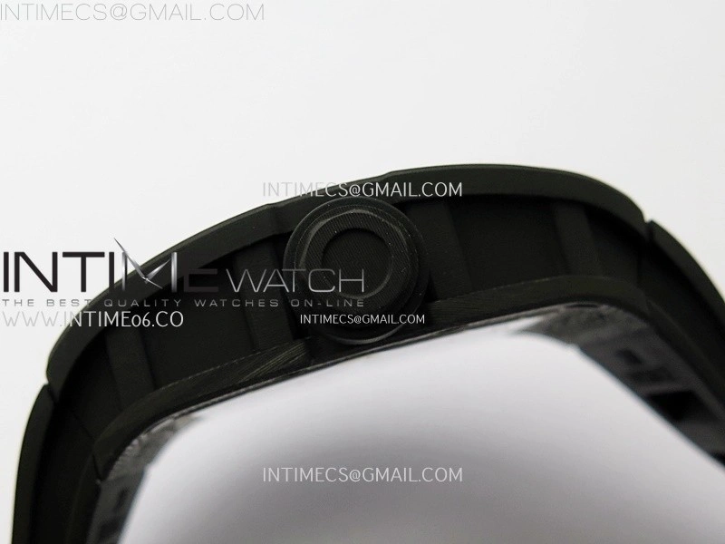 RM055 Real NTPT RG Inner RMF Best Edition Skeleton Dial on Black Rubber Strap RMUL2 Super Clone