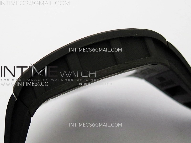 RM055 Real NTPT RG Inner RMF Best Edition Skeleton Dial on Black Rubber Strap RMUL2 Super Clone