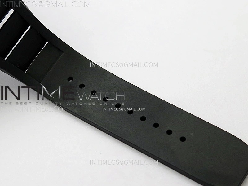 RM055 Real NTPT RG Inner RMF Best Edition Skeleton Dial on Black Rubber Strap RMUL2 Super Clone