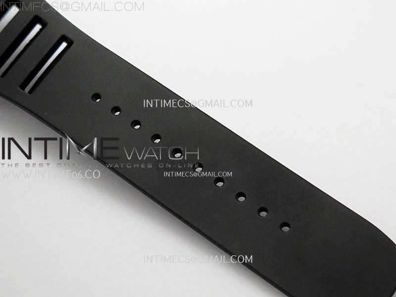 RM055 Real NTPT RG Inner RMF Best Edition Skeleton Dial on Black Rubber Strap RMUL2 Super Clone