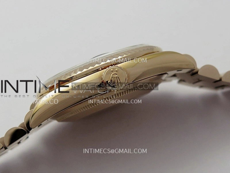 Day Date 128238 36mm RG KF 1:1 Best Edition Rose Gold Dial Diamond Marker On President Bracelet A2836