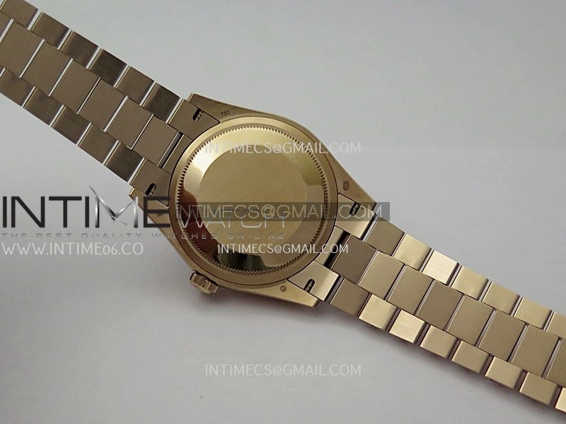 Day Date 128238 36mm RG KF 1:1 Best Edition Rose Gold Dial Diamond Marker On President Bracelet A2836