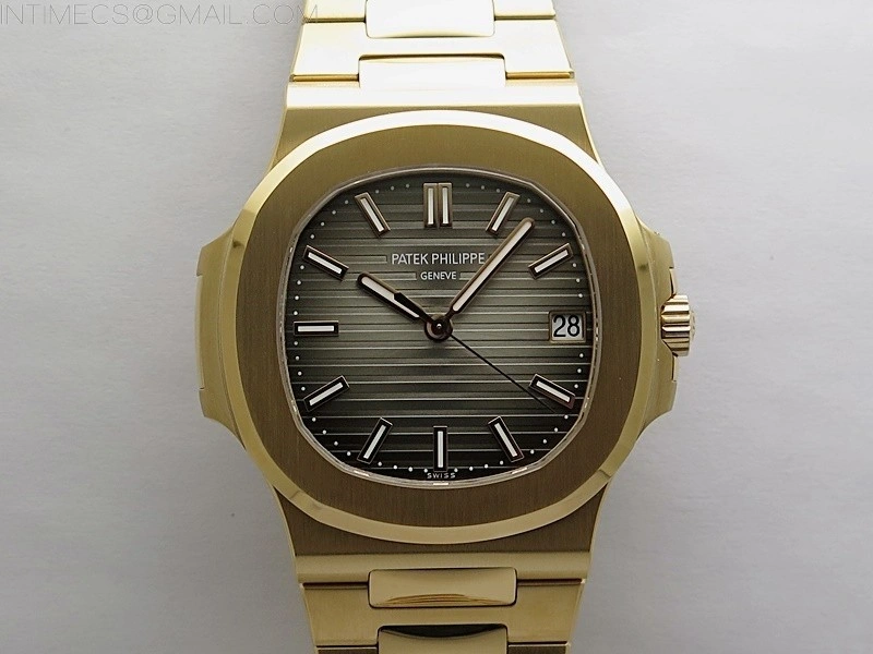 Nautilus 5711 1R-001 RG PPF 1:1 Best Edition Brown Textured Dial on RG Bracelet Super Clone 26-330 V5