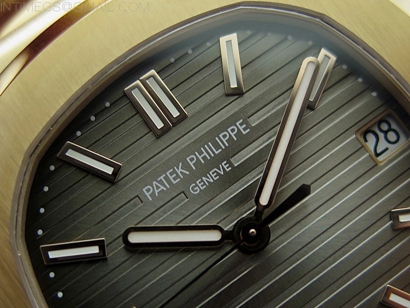Nautilus 5711 1R-001 RG PPF 1:1 Best Edition Brown Textured Dial on RG Bracelet Super Clone 26-330 V5