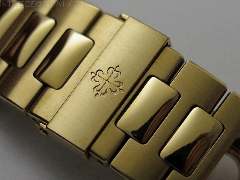 Nautilus 5711 1R-001 RG PPF 1:1 Best Edition Brown Textured Dial on RG Bracelet Super Clone 26-330 V5